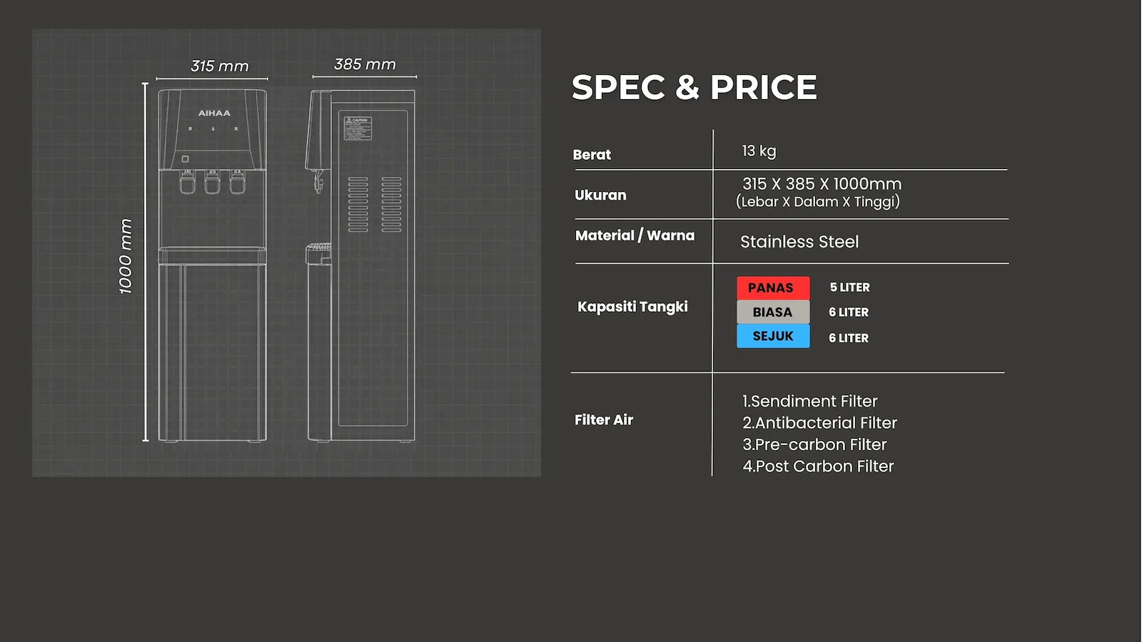 AIHAA BIG — Spec Price