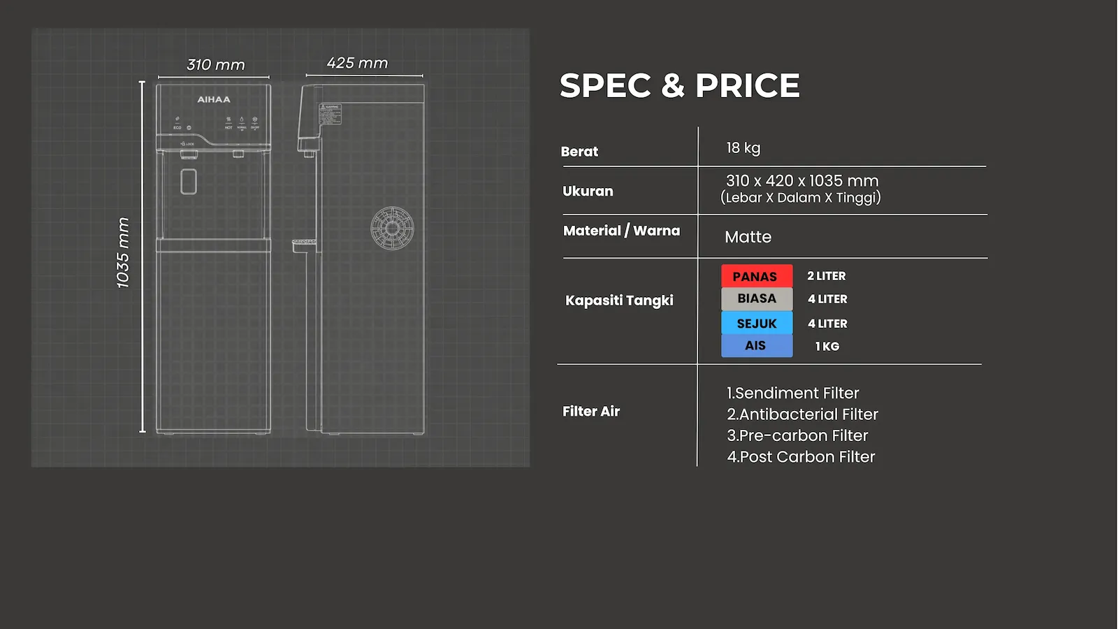 AIHAA WINTER — Spec Price